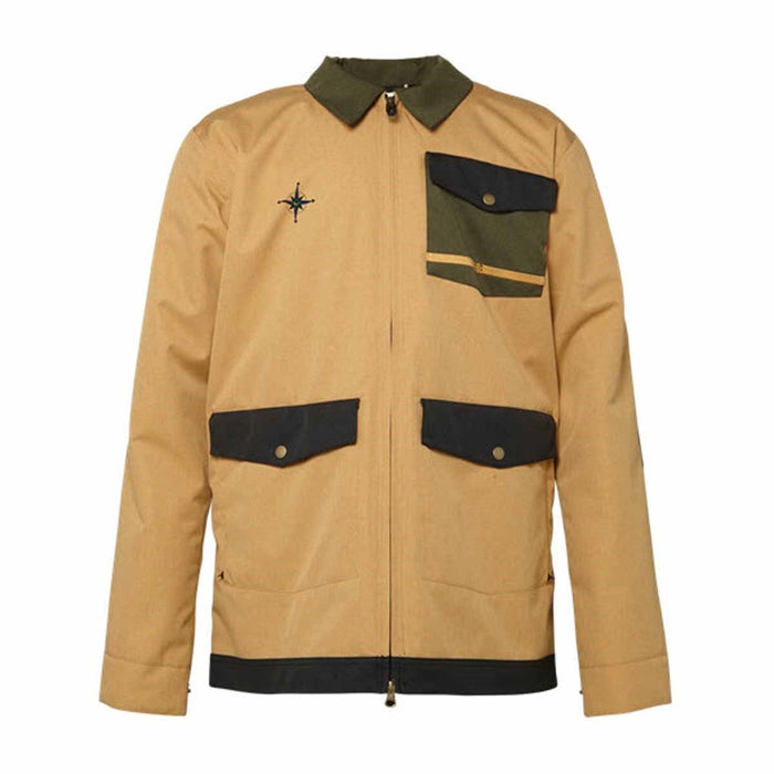 686 Mens Forest Bailey Cosmic Snowboard Jacket Small Camel