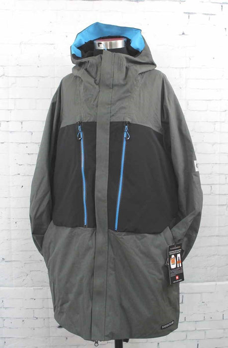 686 Mens GLCR Ether Down Thermagraph™ Jacket Large Charcoal Colorblock