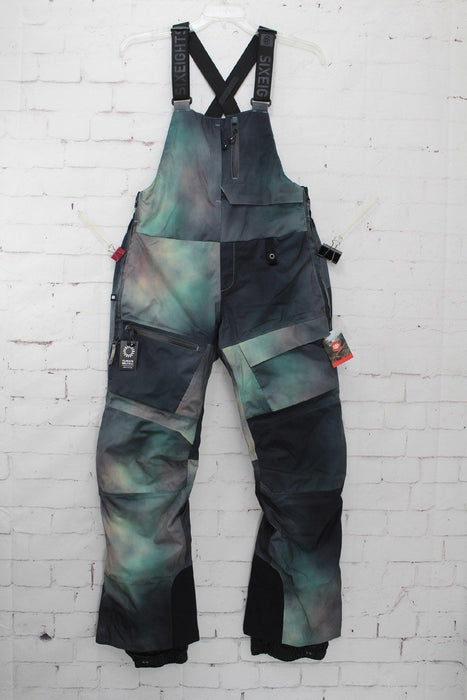 686 GLCR Geode Thermograph Bib Snow Pants, Women's Small, Spearmint Spray Print