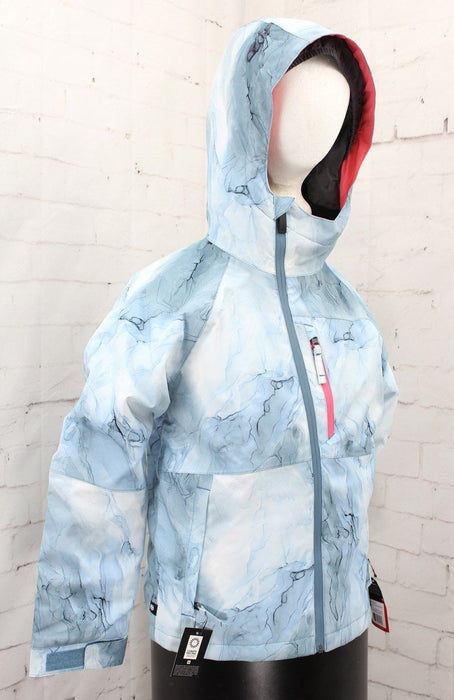 686 Hydra Insulated Snow Jacket, Girls / Youth Small, Steel Blue Marble New