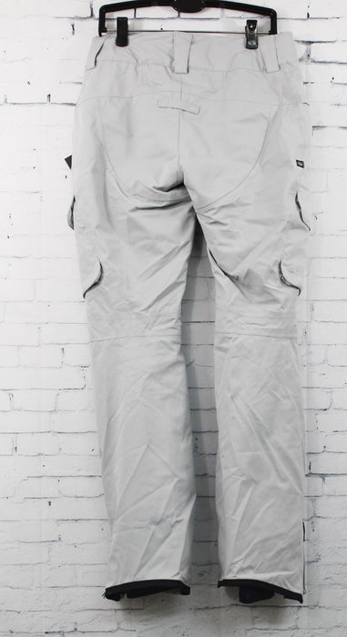 686 GLCR Geode Snowboard Pants Women's Small Light Grey Diamond Dobby New