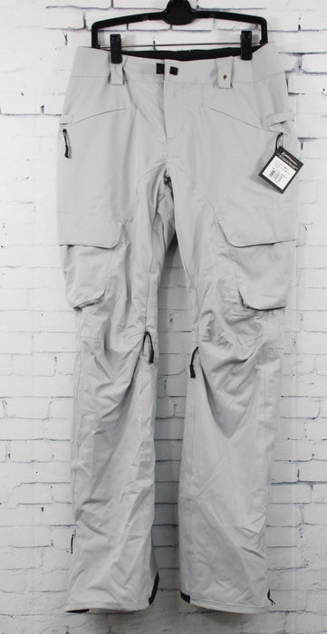686 GLCR Geode Snowboard Pants Women's Small Light Grey Diamond Dobby New