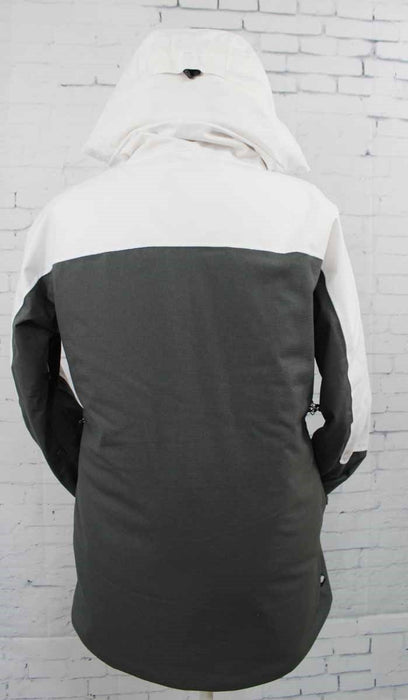 686 GLCR Hydrastash Insulated Snowboard Jacket Womens Small Charcoal / White New