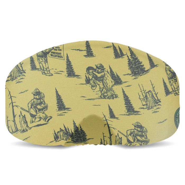 BlackStrap Goggle Cover for Protecting Snowboard Goggle Lens Smokey Bear Yellow