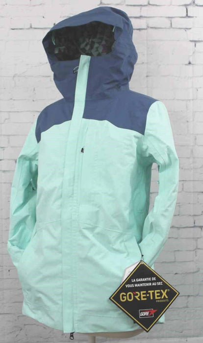 686 Womens GLCR Gore-Tex Wonderland Snowboard Jacket Small SeaGlass Clrblk