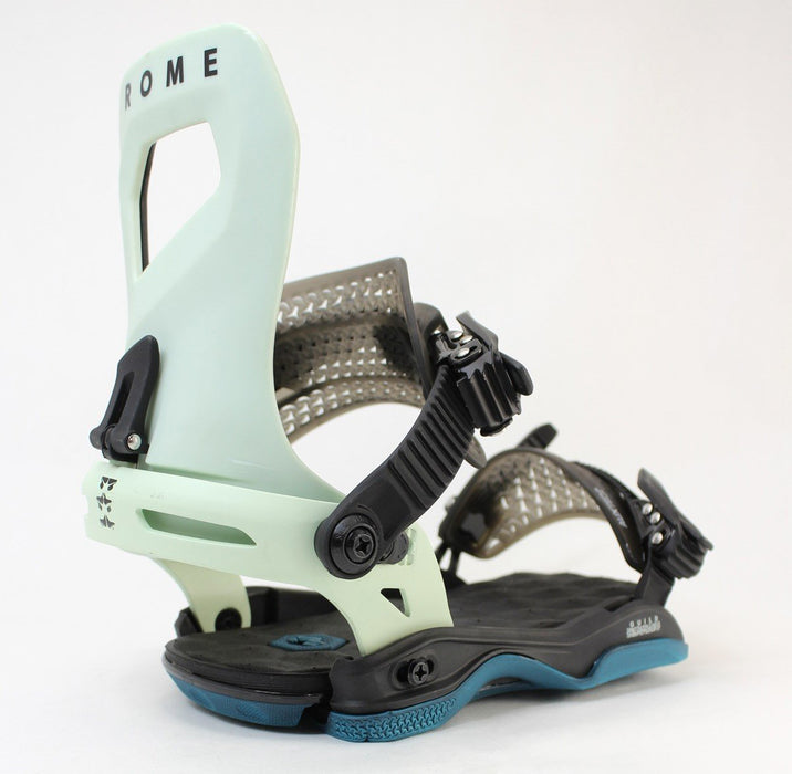 Rome Guild Snowboard Bindings, Small (Womens US 6.5-8.5), Aqua 2024 - Demo