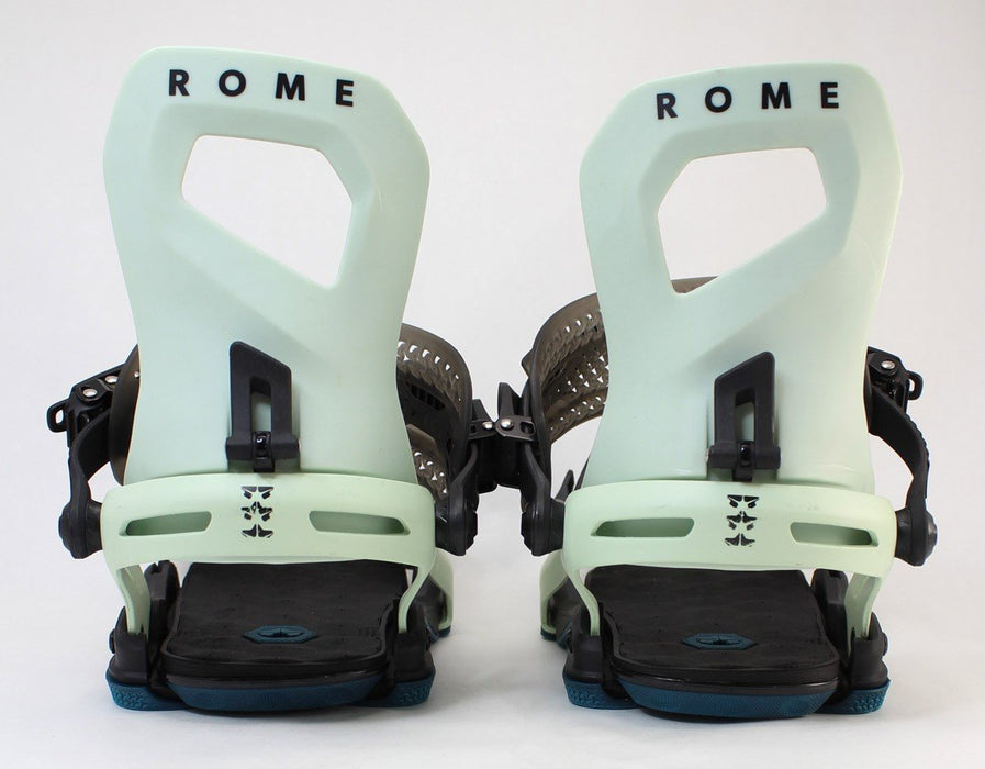 Rome Guild Snowboard Bindings, Small (Womens US 6.5-8.5), Aqua 2024 - Demo