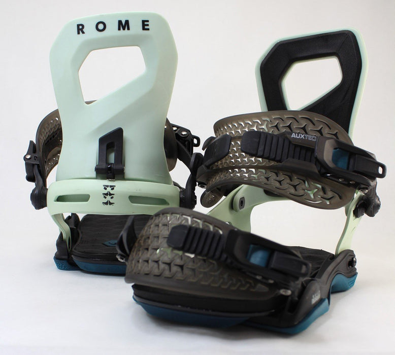 Rome Guild Snowboard Bindings, Small (Womens US 6.5-8.5), Aqua 2024 - Demo