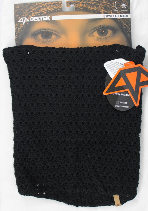 Celtek Gypsy Facemask Pullover Women's Neck Gaiter Neck Warmer Black