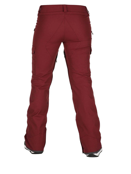 Volcom Mira Shell Snowboard Pants Womens Extra Small XS Burnt Red