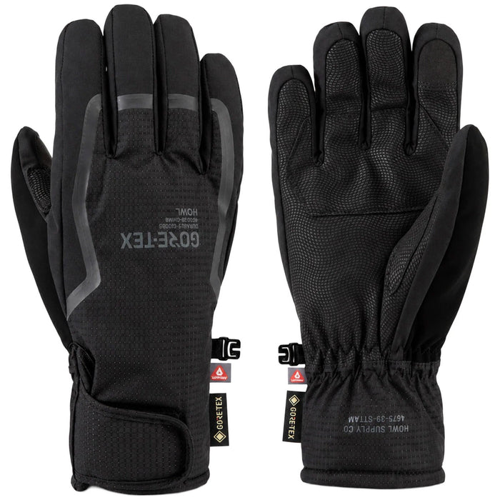 Howl Helm Gore-Tex Heavyweight Snowboard Gloves, Unisex Large, Black New