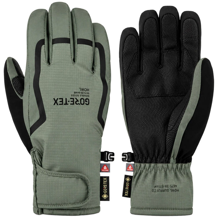 Howl Helm Gore-Tex Heavyweight Snowboard Gloves, Unisex Large, Sage Green New