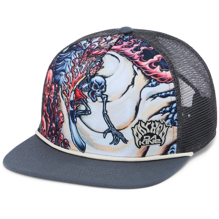 Dakine High Crown Trucker x Mayhem Snapback Hat Mayhem Marron Print New
