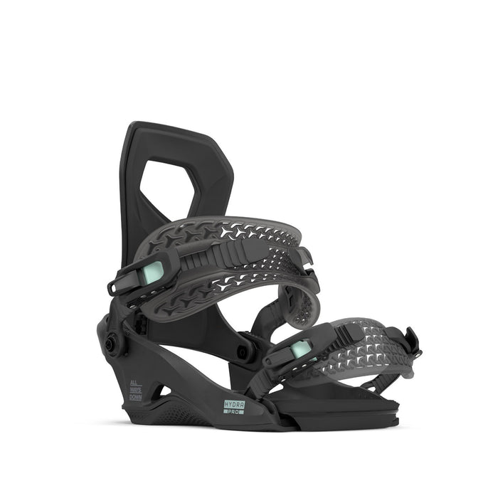 Rome Hydra HW Pro Snowboard Bindings M/L Womens US 9-11.5 Black/Slate 82510