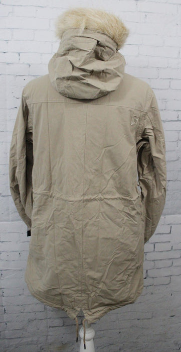 L1TA Hayden Parka Snowboard Jacket, Women's Size Small, Khaki New, Removable Fur