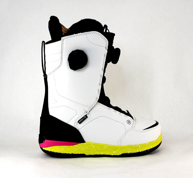Ride Hera Double Boa Snowboard Boots Women's Size 7 Hyper White New 2025
