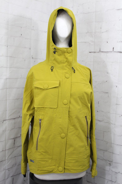 Holden 3L Isa Shell Snowboard Jacket, Womens Medium, Sunset / Mustard Yellow New