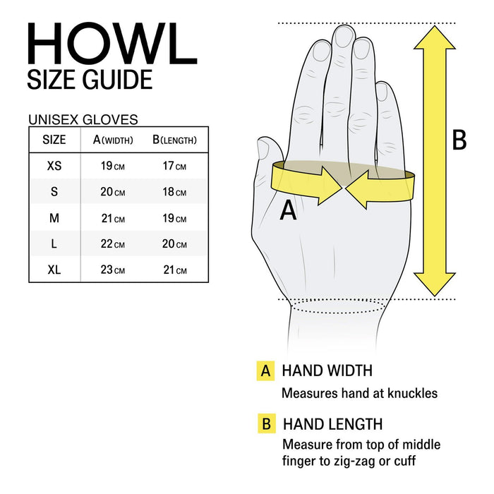 Howl Sexton Heavyweight Snowboard Mitts, Unisex Large, Black and Tan New