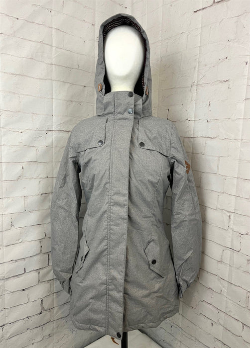 O'Neill Adventure Woods Jacket Insulated Parka Women's Medium Silver Melee