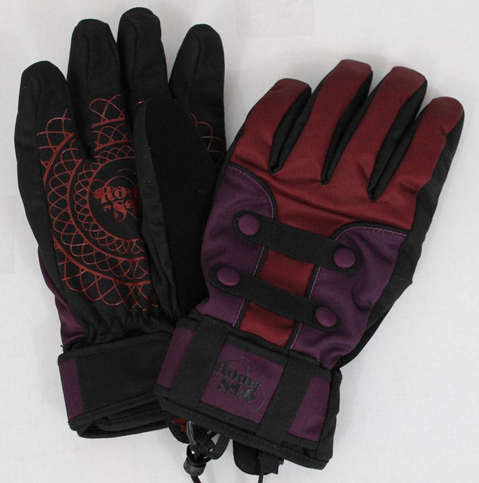 Rome Norfolk Snowboard Gloves Size Womens Medium Purple and Maroon New