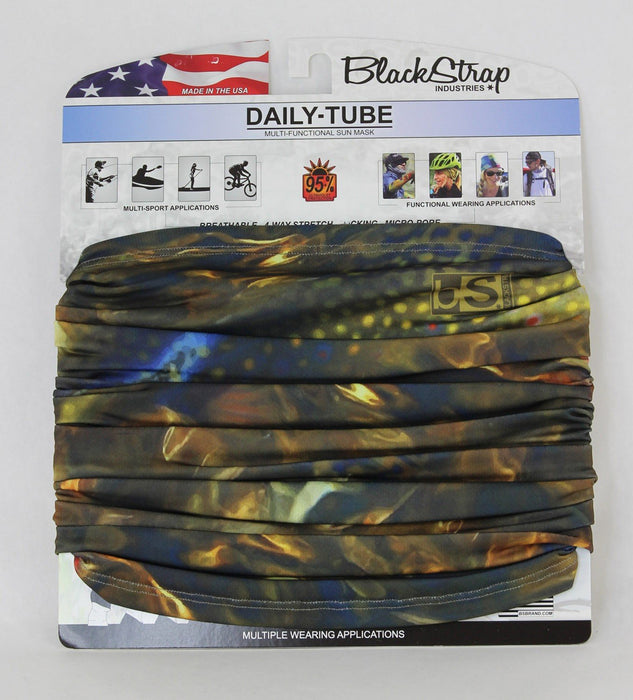 BlackStrap Adult Daily Tube Multifunctional UV Sun Facemask Trout Rising New