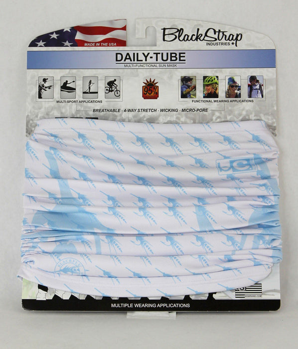 BlackStrap Adult Daily Tube Multifunctional UV Sun Facemask Blackfly Light Blue