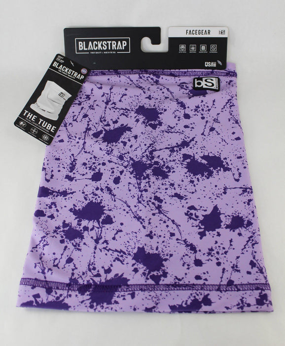 BlackStrap Adult Dual Layer Tube Neck Warmer Facemask Splatter Lavender New