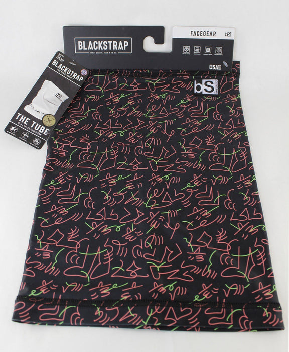 BlackStrap Adult Dual Layer Tube Neck Warmer Facemask Squiggles New
