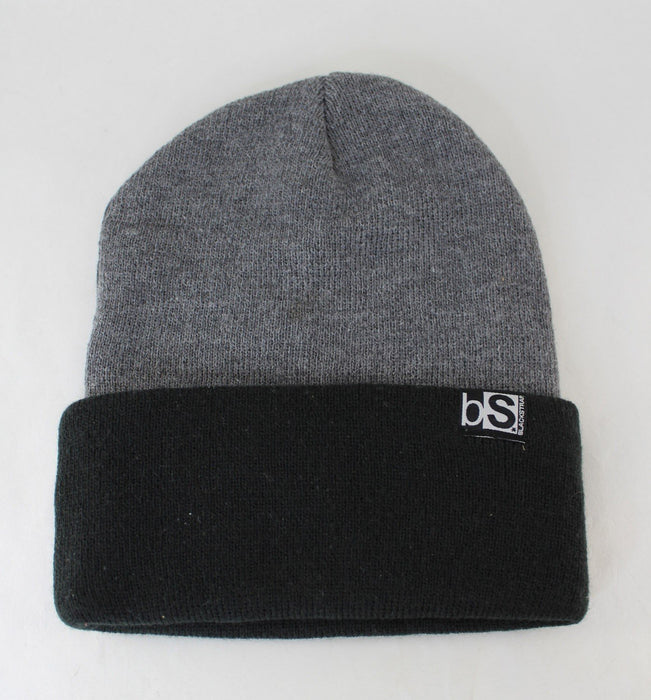 BlackStrap Beanie Knit Acrylic Grey Black New