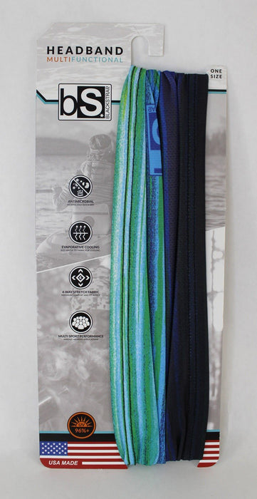 BlackStrap Adult Multifunctional UV Headband Stripes Green New