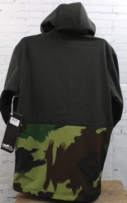 Neff Daily Softshell Jacket Mens Small Black Camo