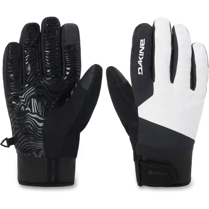 Dakine Impreza Gore-Tex Short Snowboard Gloves, Men's Large, White / Black New