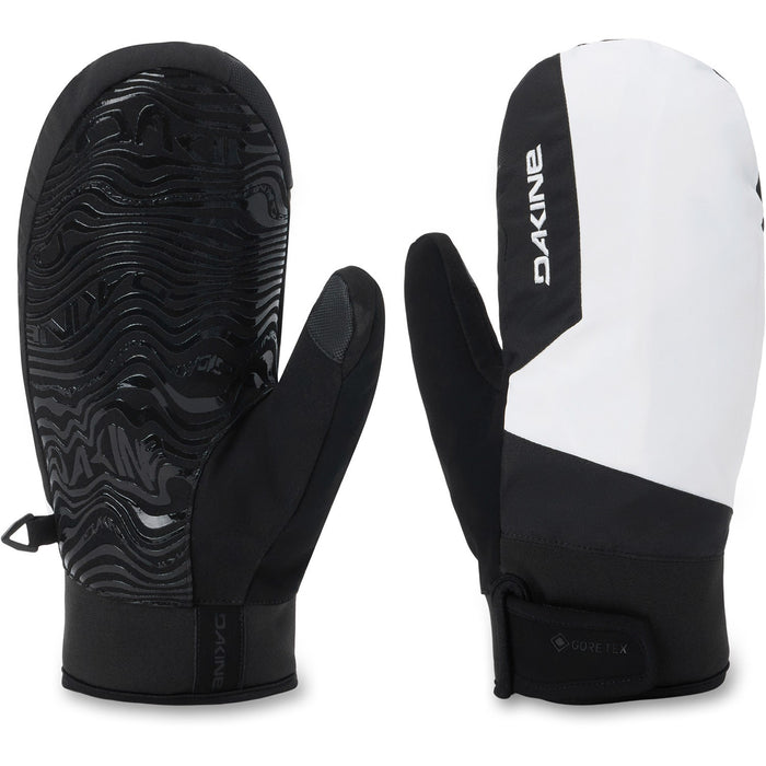 Dakine Impreza Gore-Tex Short Snowboard Mitts, Men's Large, White / Black New