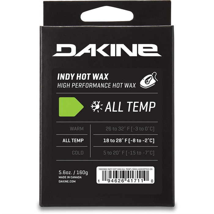 Dakine Indy High Performance Hot Wax for Snowboards All Temp 5.6 oz / 160g New