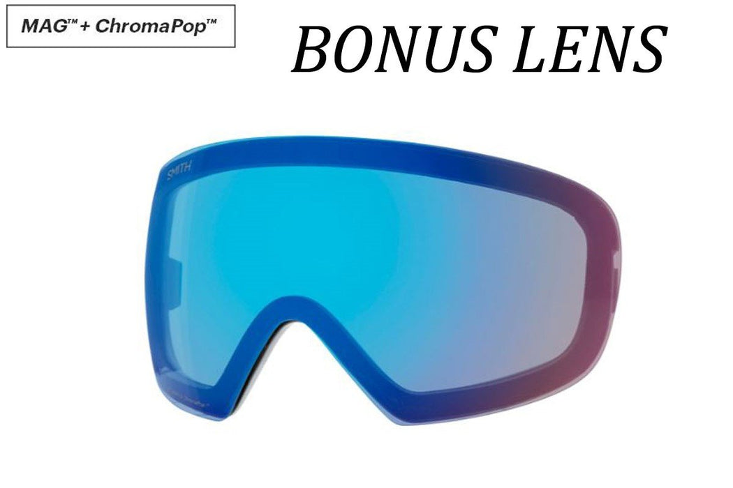 Smith I/O Mag S Snow Goggles White Vapor, Sun Platinum Mirror Lens New