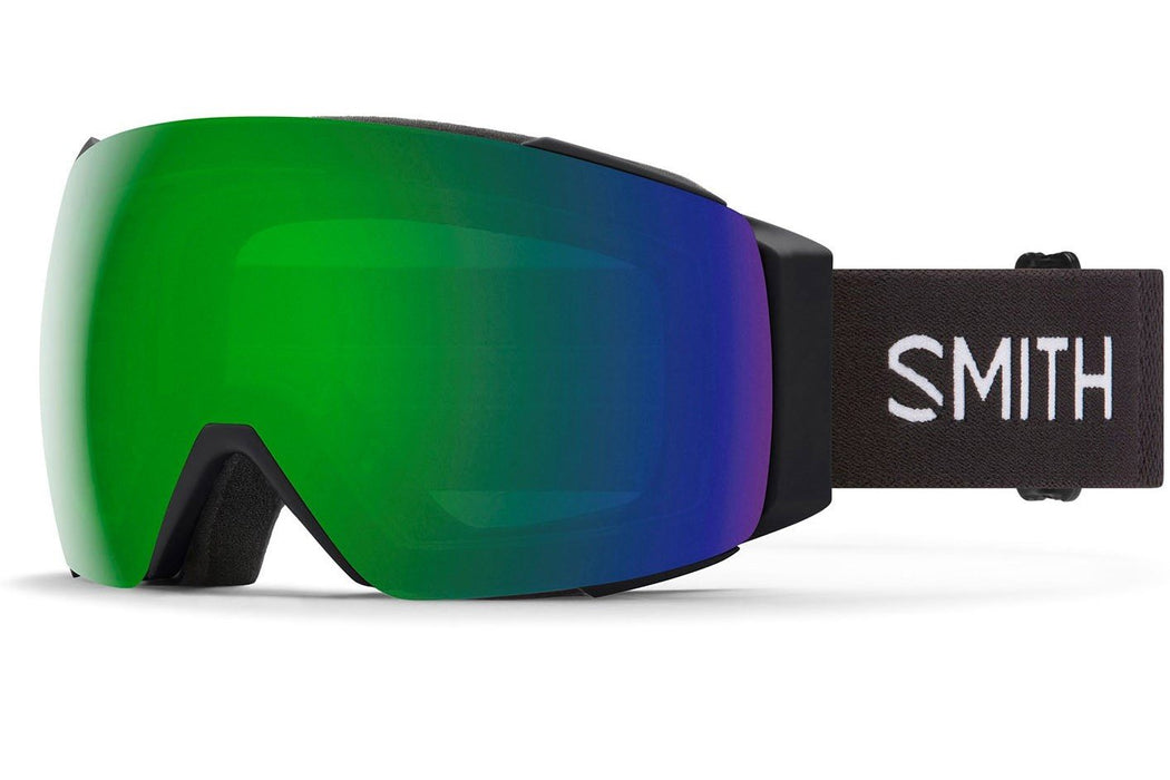 Smith I/O Mag XL Snow Goggles Black, Sun Green Mirror Lens +Bonus New