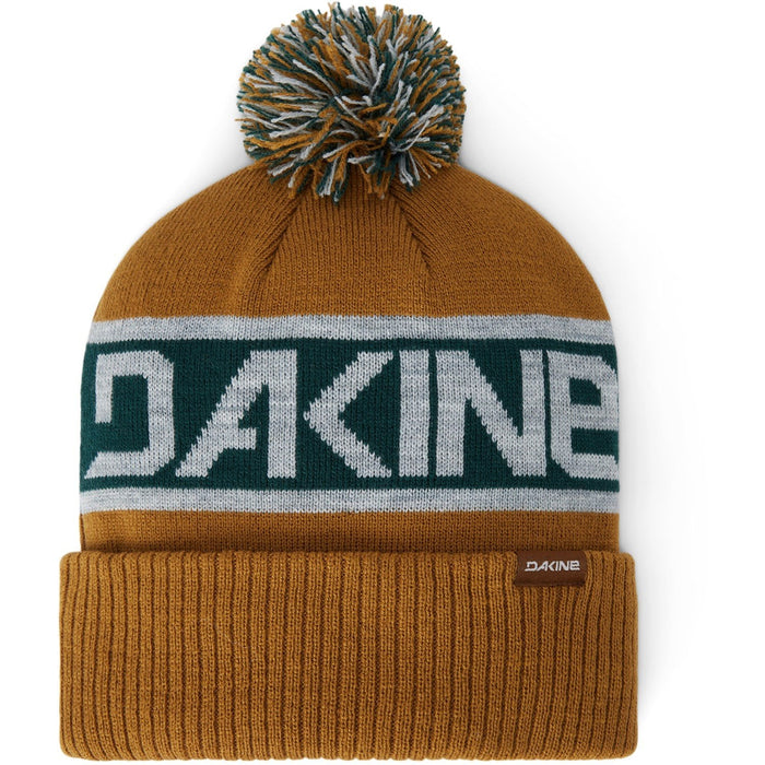 Dakine Jameson Jacquard Acrylic Knit Pom Cuffed Beanie Rubber Brown New