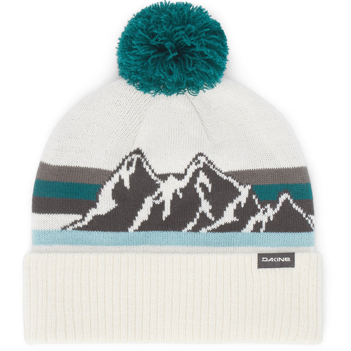 Dakine Jameson Mountain Beanie Jacquard Acrylic Knit Pom Cuffed Turtledove New