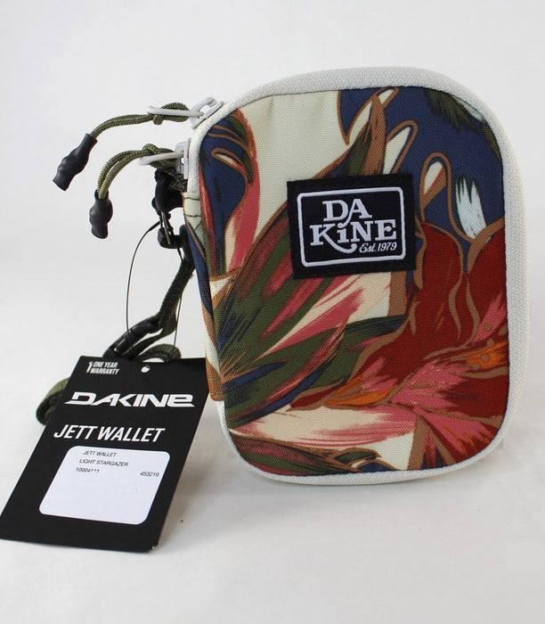 Dakine Jett Wallet with Zipper Coin Pocket and Card Slots, Light Stargazer New