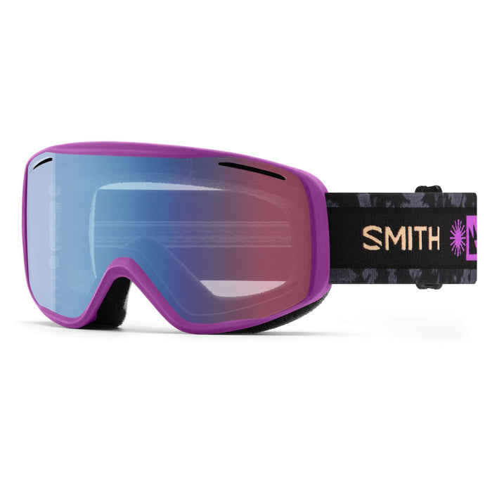 Smith Rally Ski / Snow Goggles Vivid Violet Frame, Blue Sensor Mirror Lens New