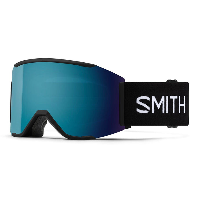Smith Squad Mag Ski / Snow Goggles Black, ChromaPop Sun Blue Mirror Lens + Bonus