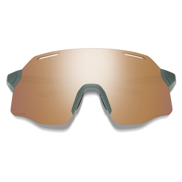 Smith Vert Sunglasses Matte Alpine Green, Chromapop Rose Gold Mirror Lens +Bonus