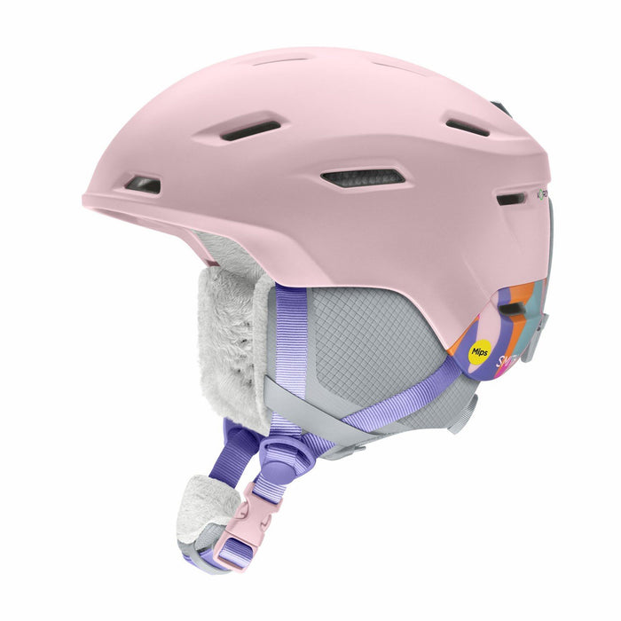 Smith Descend Jr MIPS Ski Snow Helmet Youth Small 51-55 cm Carnation Puzzle Pink