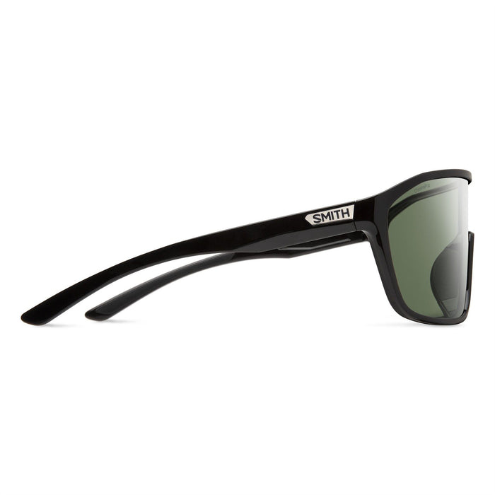 Smith Boomtown Sunglasses Matte Black Frame, ChromaPop Polarized Gray Green Lens