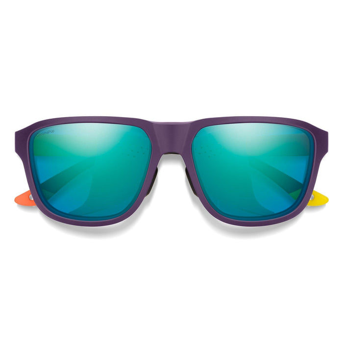 Smith Embark Sunglasses Matte Purple/Cinder/HI Viz Chromapop Polarized Opal Lens