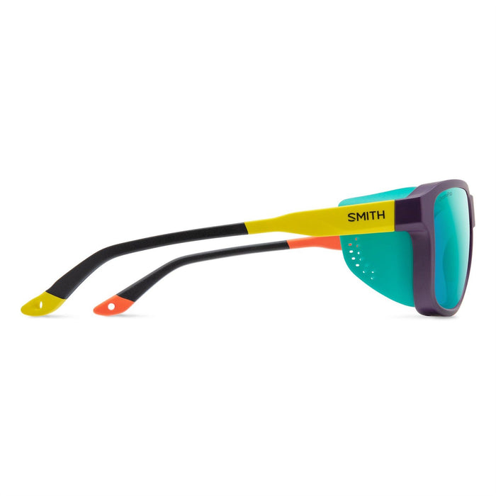 Smith Embark Sunglasses Matte Purple/Cinder/HI Viz Chromapop Polarized Opal Lens