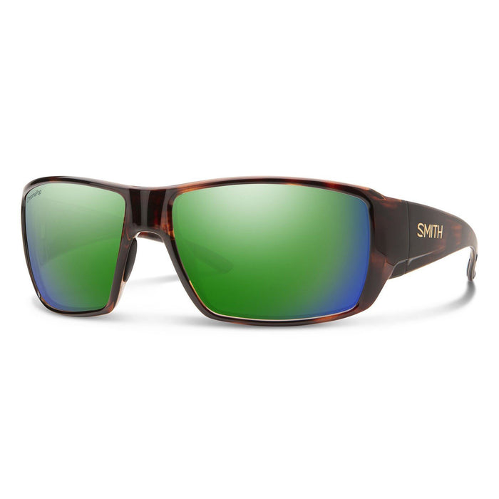 Smith Guide's Choice Sunglasses Tortoise, CP Polarized Green Mirror Glass Lenses