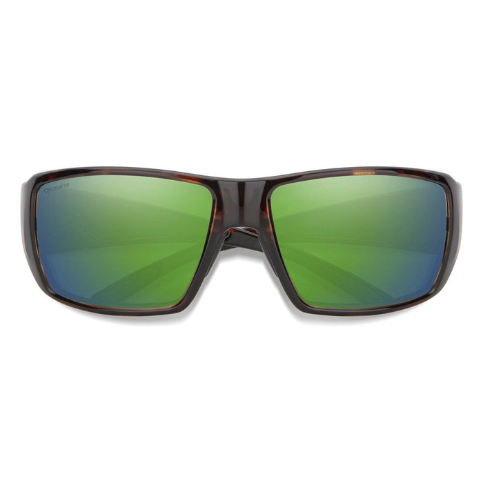 Smith Guide's Choice Sunglasses Tortoise, CP Polarized Green Mirror Glass Lenses