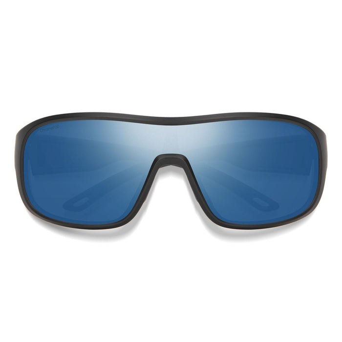 Smith Optics Spinner Sunglasses Matte Black Chromapop Polarized Blue Mirror Lens
