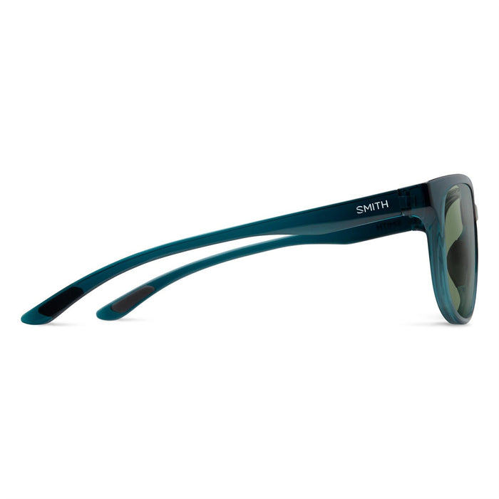 Smith Lake Shasta Sunglasses Pacific Crystal ChromaPop Polarized Gray Green Lens